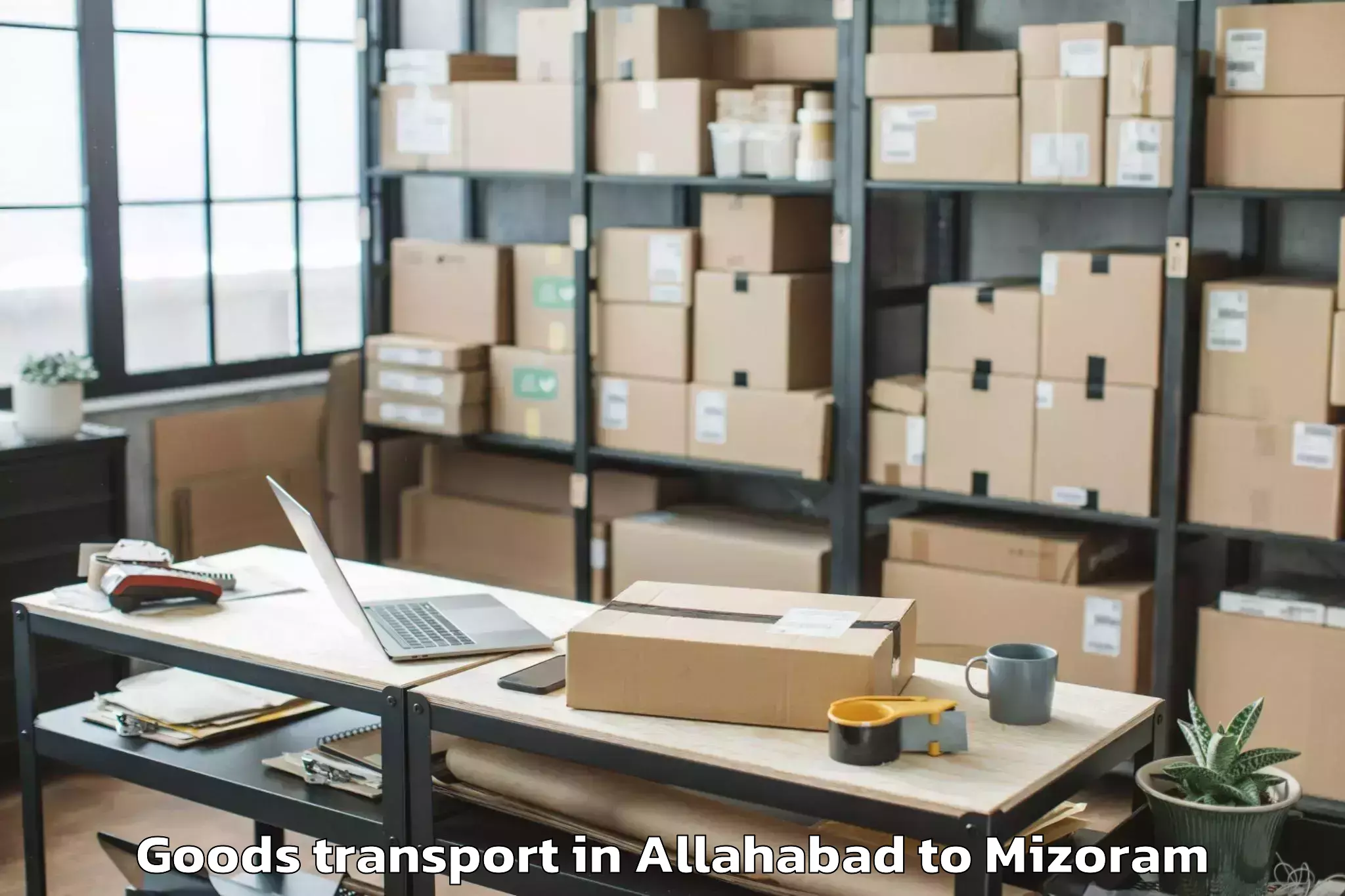 Book Your Allahabad to Saiha Goods Transport Today